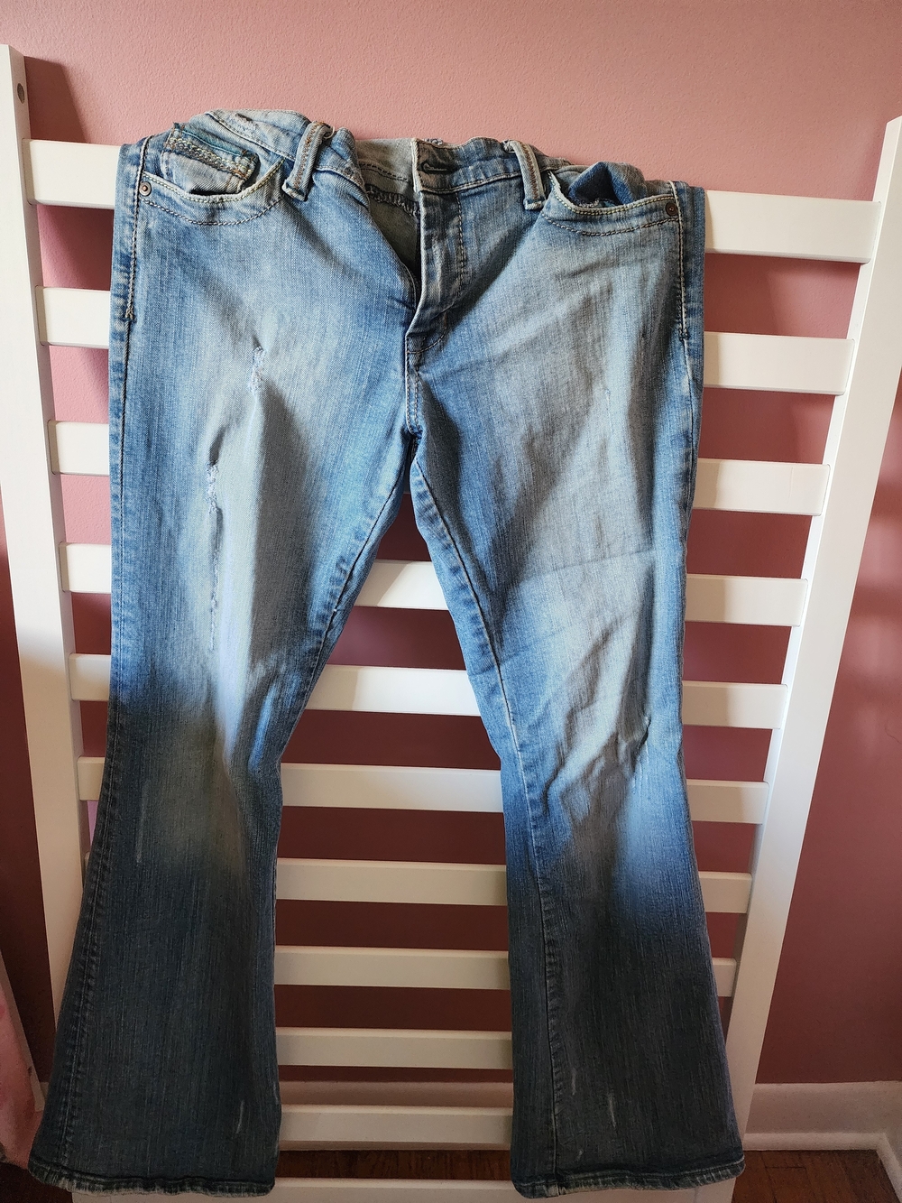 Mavi Light Blue Flare Jeans - Vintage Wash
